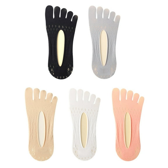 GOOHOCHY 5 Pairs Breathable Five-finger Split Toe Socks Short Socks Man 20.00X9.00X0.20CM