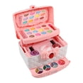 thumbnail image 2 of Makeup Kit for Girls - 43PCS Washable Pretend Cosmetic Set, Portable Princess Style Makeup Toys, r Safe ABS Material, Birthday Christmas Gift, Makeup Play Set for Ages 3-12, 2 of 8