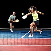 Franklin Sports Half Court Size Pickleball Net by Franklin Pickleball - Includes 10ft Net, (2) Paddles, and (2) X-40 USA Pickleball Approved Pickleballs