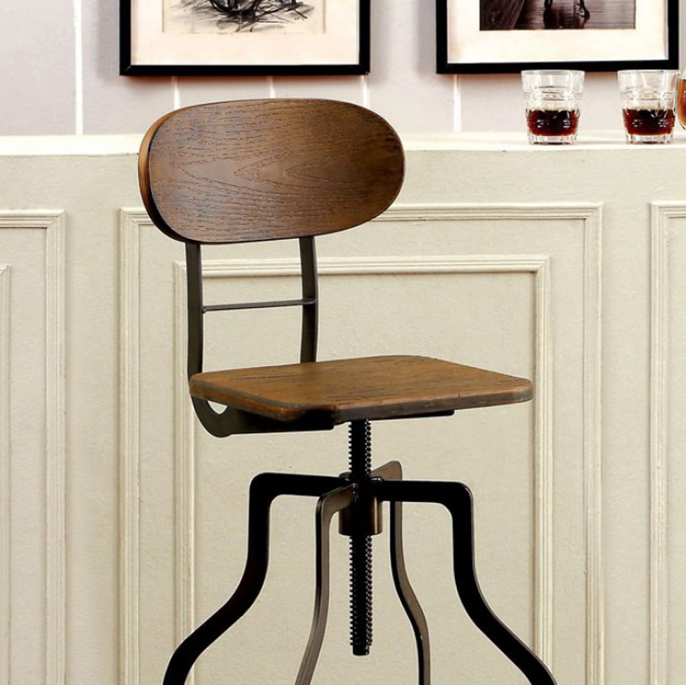 leith adjustable height swivel bar stool