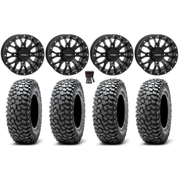 System 3 ST-3 15" Wheels Black 35" RocScraper Tires Polaris RZR XP 1000 / PRO XP / Ranger XP 900/1000
