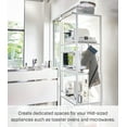 thumbnail image 3 of Yamazaki Home Storage Rack - Three Sizes, White, Steel, 67-Inch, Supports 64.9 pounds, Adjustable, 3 of 7