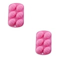 thumbnail image 1 of bedienty Easter Eggs Shape Mould Cake Baking for Ice Cube Tray Chocolate Silicone Mould Pink 2Set, 1 of 6