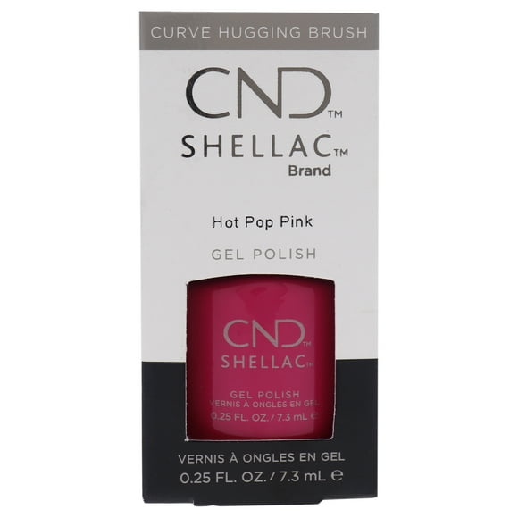 Shellac Nail Color - Hot Pop Pink by CND for Women - 0.25 oz Nail Polish