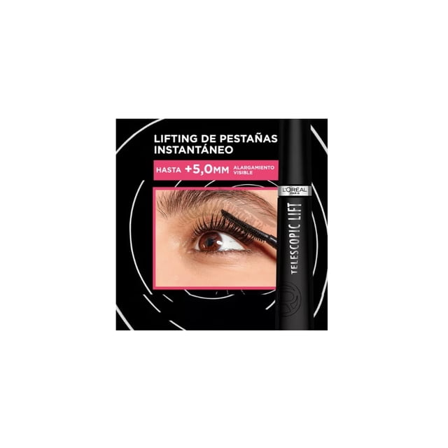 Máscara de pestañas Mascara de pestañas de color negro impermeable Telescopic Lift
