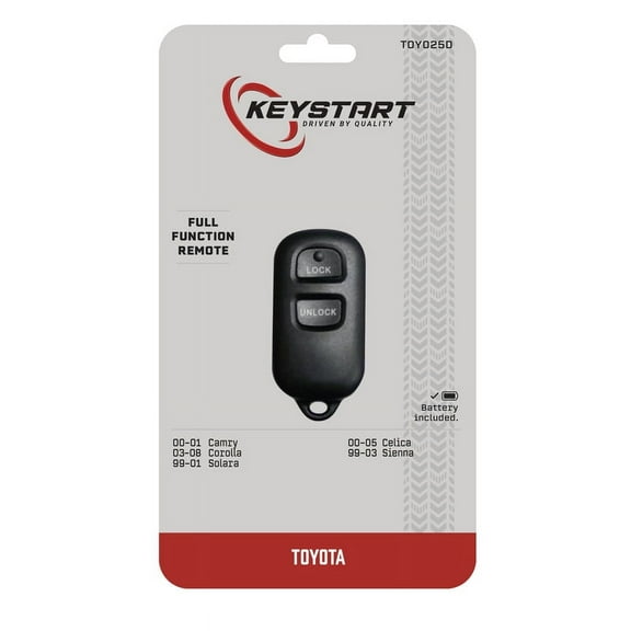 KeyStart Self Programmable Remote Automotive Replacement Key TOY025 Double For Toyota