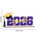 thumbnail image 3 of DAILIHIVE 2025 Graduation Party Decorations,Graduation Yard Sign,Wooden Class of 2025 Table Centerpiece Sign,Grad Themed Desk Decor Wood Grad Party Sign,Graduation Photo Props,11.8 x 5.5in, 3 of 7