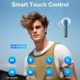 thumbnail image 7 of Wireless Earbuds for Samsung Galaxy S25 S24 Ultra, Bluetooth 5.3 Headphones Bass Stereo Noise Canceling Ear Buds with Mic LED Display, IPX7 Waterproof in Ear Earphones for Phone Laptop Sports Workout, 7 of 7