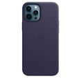thumbnail image 1 of Apple Coque en Cuir pour iPhone 12 Pro Max avec MagSafe - Violet Foncé, 1 of 3
