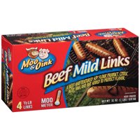 Moo & Oink Beef Mild Links, 4 count, 32 oz