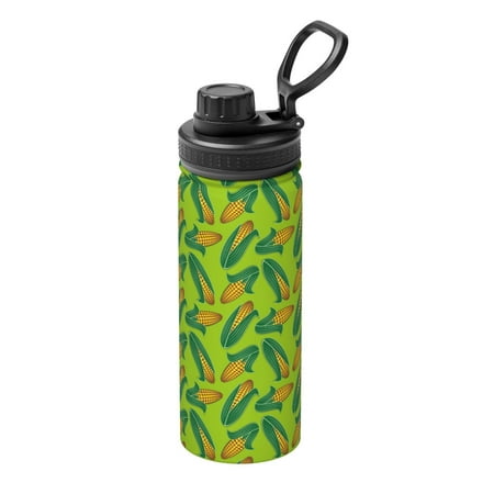 

Lukts Autumn Corn Print 18oz Insulated Sports Kettle Outdoor Sport Gym Stainless Steel Water Bottles