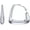 Steel- 30mm Triangular, variant on Clearance Jewelry Triangle Hoop Earrings for Women Stainless Steel Geometric Loop Hoops Surgical Hoops Earrings for Sensitive Ears Gift-30mm