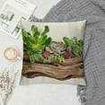 thumbnail image 2 of Fenyluxe Throw Pillow Covers Tropical Succulent Plant Pillow Cover Decorative Home Pillow Case Summer Leaves Green Theme Cushion Cover Decor Sofa Couch 20x20in, 2 of 5