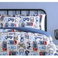 thumbnail image 3 of Gamer Blue Grey 3-Piece Ultra Soft Microfiber Comforter Set - Full, 3 of 6