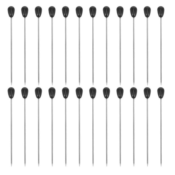 FUEENIRVA Black Plastic  100Set Pearlescent Straight Pins Sewing Tool