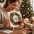 thumbnail image 6 of syligr Puppy Christmas Diamond Art for Adults, Cute Dog Christmas Pearl Art Kits, DIY Pearl Diamond Kit, Animals Bead Crafts Ornament, Xmas Party Decorations for Mantel, Unique Gift/Favors, 6 of 7