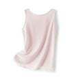 thumbnail image 2 of Blmnix Cotton Tank Top Women's Tank Tops Wide Strap Camisole Crew Neck Pink Sleeveless Fitted Tank Tops for Women, 2 of 5