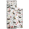 thumbnail image 2 of Dachshunds with Flowers Toddler Nap Mats for Kids Preschool,Sleeping Mat Bag or Kids,Toddler Sleeping Bag,Toddler Nap Mat or Daycare, 2 of 6
