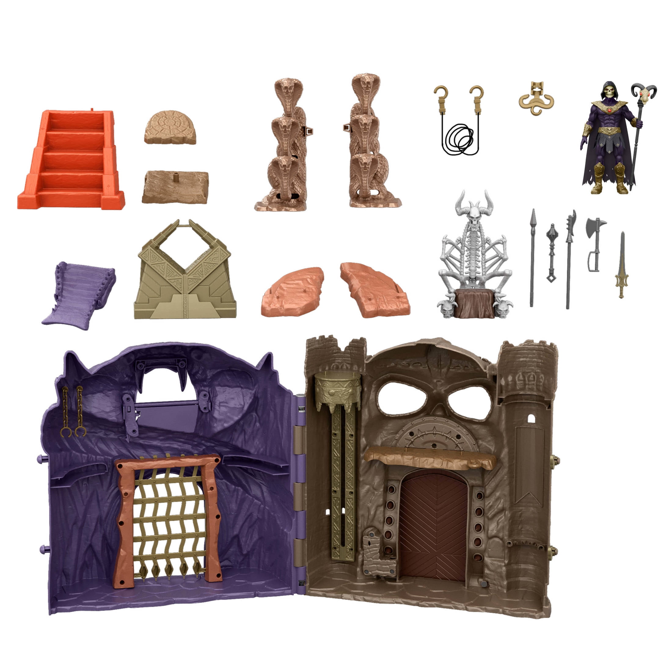 Masters of the Universe Battle for Eternia Playset, Castle Grayskull, Snake Mountain & Skeletor