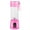 Pink, variant on Portable Blender Personal Size Blender Shakes and Smoothies Mini Juicer Cup USB Rechargeable Handheld Travel Blender Fruit Mixer 380 ML