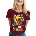 thumbnail image 2 of 100 Days Of School Shirt for Women Teens Girls 100 Days Sprinkled with Fun T Shirt Cute Funny Printed Tee Tops, 2 of 5