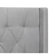 thumbnail image 3 of HomeFare Hilton Tête de Lit Gris Clair Tissu de Lin Plein / Queen, 3 of 6
