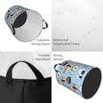 thumbnail image 4 of Kll Kawaii Sushi (2) Waterproof Foldable Laundry Hamper Bucket With Handles For Storage Bin,Kids Room,Home Organizer (Medium), 4 of 8