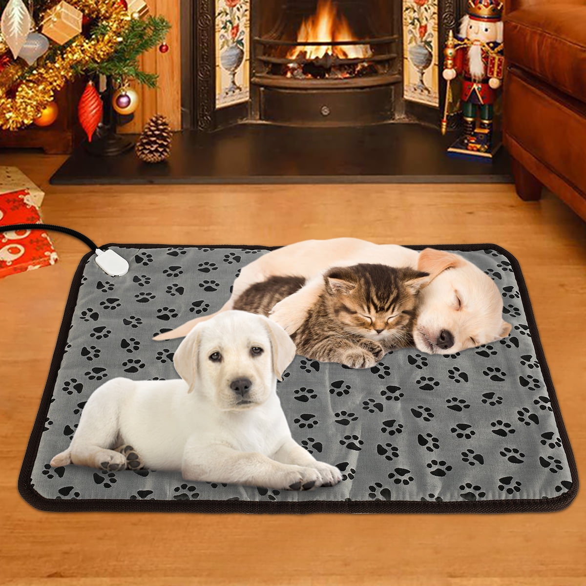 Nyidpsz Pet Heating Pad Electric Heated Blanket for Dogs Cats Bite