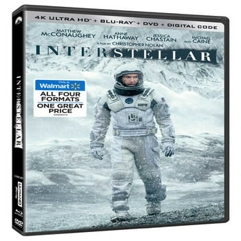 Interstellar (4K Ultra HD + Blu-ray + DVD + Digital Copy) (Walmart Exclusive)