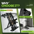 thumbnail image 4 of Kojem Portable Folding Gun Rack, Heavy Duty Steel Rifle Rack Stand for Shooting & Hunting Range, Holds 4 Rifles & 7 Pistols, Indoor/Outdoor Floor Gun Rack, 4 of 9
