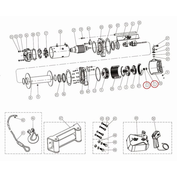 Smittybilt 97495-01 Sun Gear Assembly