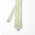 thumbnail image 2 of Necktie, Lemon Slices Fresh Citrus, 3.7", Lime Green Yellow White, by Ambesonne, 2 of 4