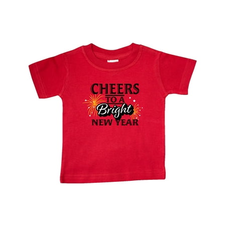 

Inktastic Cheers to a Bright New Year in White with Fireworks Gift Baby Boy or Baby Girl T-Shirt