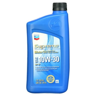 Chevron Supreme Motor Oil 20W-50 11本セット Chevron Supreme Synthetic Blend Motor Oil 5W-30 1 Quart - Sludge