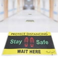 thumbnail image 4 of Safety Distance Sticker,5pcs / Bag Safety Floor Sticker Sign Warning Floor Sticker Innovative Solution, 4 of 9