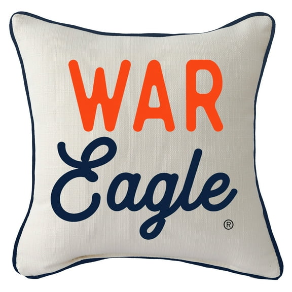 Auburn Tigers Heritage Square Piped Pillow