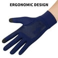 thumbnail image 4 of Summer UV Protection Gloves, Two-Fingerless Non-Slip Gloves for Men Women Breathable Gloves for Driving Cycling Riding Climbing Golfing Workout (Grey, S), 4 of 8