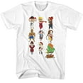 thumbnail image 1 of Street Fighter T-Shirt Blanc Empilé avec Personnages Chibi, 1 of 2