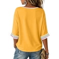 thumbnail image 4 of DORKASM Halloween Women's Shirts V Neck Short Sleeve Funny Print Pumpkin Spooky Clothes 2026 Ghost Witch Cute Shirt Floral Spider Funny T Shirt Ginger 2XL, 4 of 5