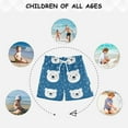 thumbnail image 6 of FORMRS Boys Swim Trunks Quick Dry Mesh Liner Boardshorts Sizes XS-XL, Blue Polar Bear, 6 of 7