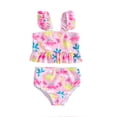 thumbnail image 2 of Kkkded Kids Toddler Bikini Swimsuits Outfit for Girls Cute Baby Girls Swimwear, Printed Bathing Suits for Girls, Summer 2 Piece Tankini Sets Size 18M-7Y, 2 of 8