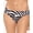 brown, variant on Ralph Lauren Women's Zebra Shirred Side Tab Hipster Bottoms Brown Size 6
