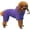 Purple, variant on Dog Hoodie, 2 PCS Fleece Dog Sweatshirt with Hat, Soft Warm Dog Cold Weather Hooded Coat for Small Medium Dog (Purple+Pink, M)