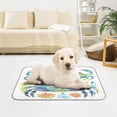 thumbnail image 6 of Pet Cooling Pad Foldable Self Cooling Mat Breathable Pet Cushion Sleep Pad for Dogs and Cats Blue and Green Crabs M, 6 of 9