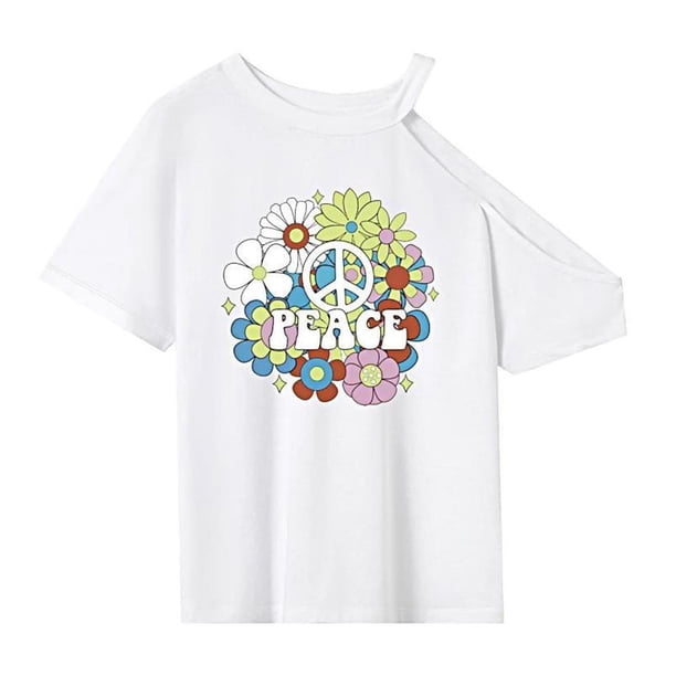Camiseta de mujer Camiseta básica Ropa de calle para mujer Trajes Camisa de cuello redondo para ir de compras L