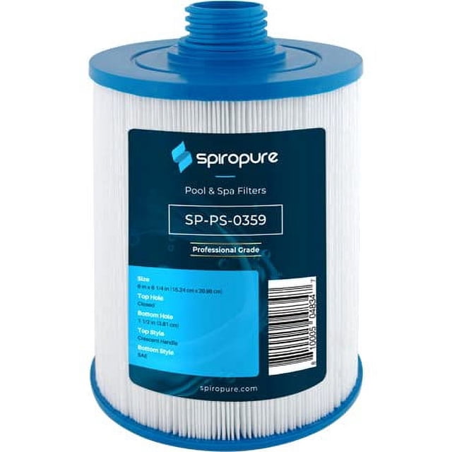 SpiroPure Replacement for Unicel 6CH-940 Filbur FC-0359 Pleatco PWW50P3 PWW50 Waterway 817-0050 Hot Tub Spa Pool Filter Replacement Cartridge