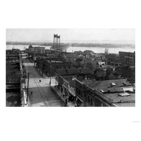 Vancouver Wa Downtown And Interstate Bridge Photograph Vancouver Wa Downtown And Interstate Bridge Photograph Print Wall Art By Lantern Press