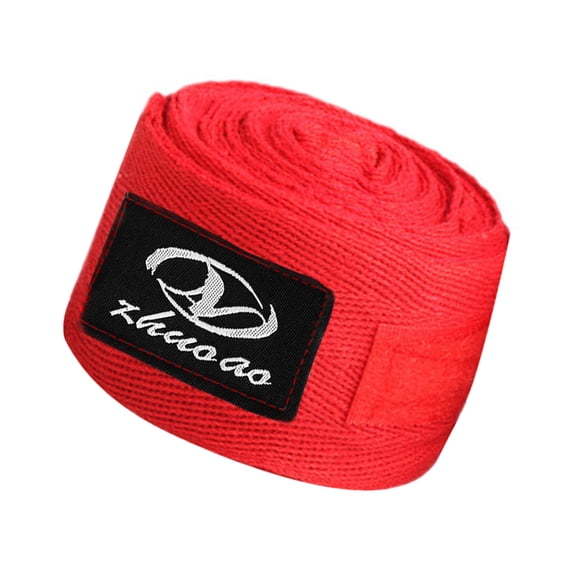 Advancent Vendaje de boxeo Algodón Elástico Fitness Mano Absorbente de sudor Cinta deportiva portátil Gimnasios en casa Rojo