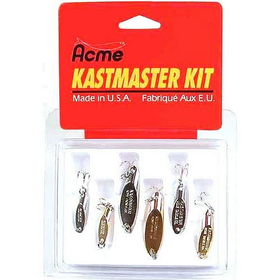 Acme Tackle Kastmaster Spoon Kit, 6pk, Assorted Colors and Sizes, Freshwater