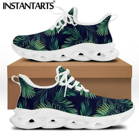 

Tropical Hibiscus Flower Design Casual Women Wear-resistant Sneakers Female Lace-up Footwear Zapatos De Mujer Hombre